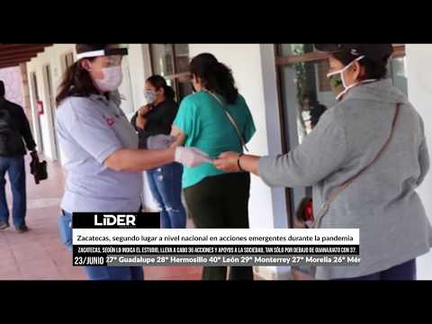 Zacatecas, segundo lugar a nivel nacional en acciones emergentes durante la pandemia