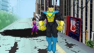 Invincible VS Gohan! Invincible vs Dragon Ball Z Sprite Animation @RewindRumble