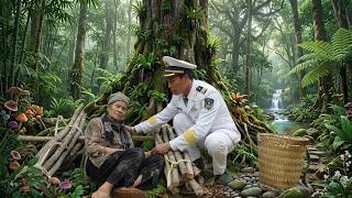A Navy veteran helped an elderly woman who had suffered a stroke on the roadside escape danger.