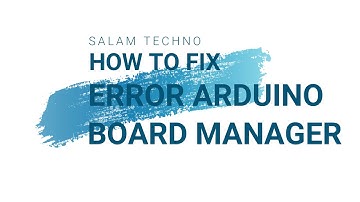 Arduino - Error package_index_json Board Manager