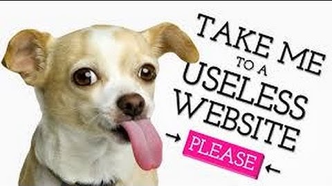 Take Me To A Useless Website!