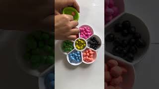 Color Candy Sort  #colors #sorting #asmr #satisfying #rainbow #kids #toys #paint #colorchallenge #sh