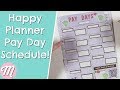 How To Make Happy Planner Payday Schedule!