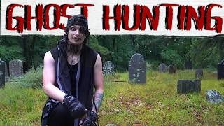Ghost hunting at a 1700's cemetery during a rainy evening