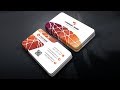 Modern Business Card Tutorial with Color and Texture Vector In Adobe Illustrator CC #PART 1