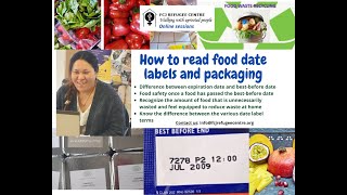 How to read food date labels and packaging