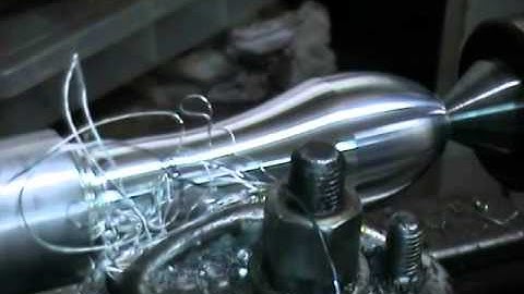 Beautiful aluminium handle turned on lathe using Arduino Due powered DIY CNC