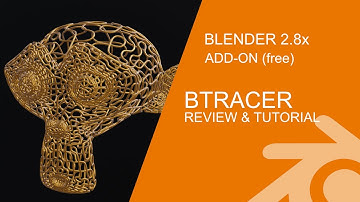 Blender 2.8 Add-on Review & Tutorial: BTracer Grow Curve Animation