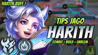 CARA MAIN HARITH BUFF ! BUILD & EMBLEM HARITH TERBARU 2024 ! | HARITH JUNGLER GAMEPLAY