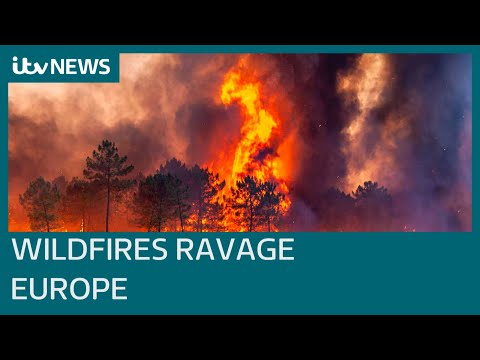 Wildfires spread across France and Spain as Europe swelters | ITV News