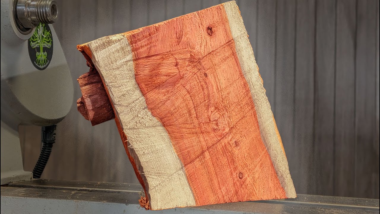 The HEART of a GIANT!– Sequoia turning on the Lathe #woodturning