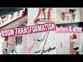 CRAZYYYY ROOM TRANSFORMATION! | MUDROOM BEFORE & AFTER ON A BUDGET | BUDGET ROOM MAKEOVER