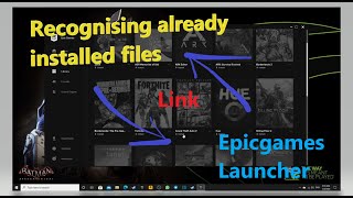 EpicGames Launcher - Recognising already installed files screenshot 4