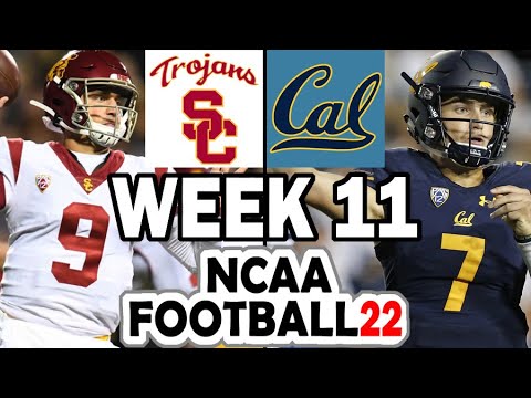 USC at California - 2021 Week 11 Simulation (NCAA Football 22) - YouTube