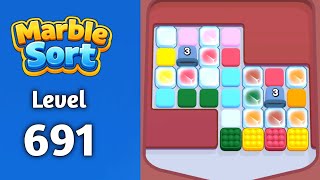 Marble sort Level 691 solution gameplay 