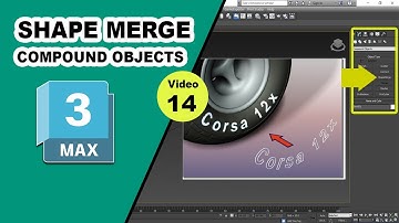 ShapeMerge in 3ds Max || Compound Objects in 3ds Max || 3ds max tutorials in Urdu/ Hindi