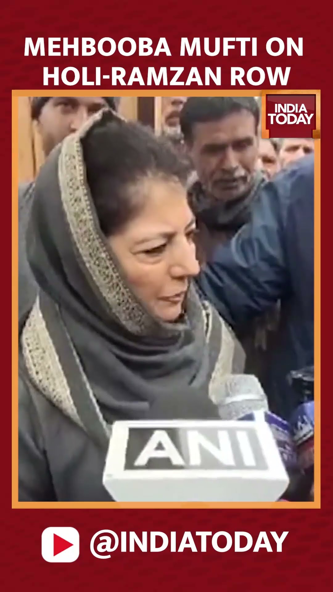 PDP Leader Mehbooba Mufti Speaks On Holi-Ramzam Controversy | #shorts #mehbooba