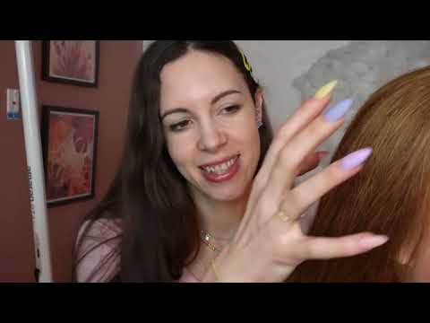 ASMR | Girl In Back Of Class Plays With Your Hair & Wooden Makeup