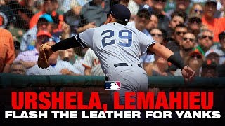 Urshela, LeMahieu flash the leather for Yankees