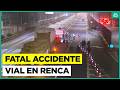 Fatal accidente de tránsito en Renca: Adulta mayor falleció y dos jóvenes resultaron heridos
