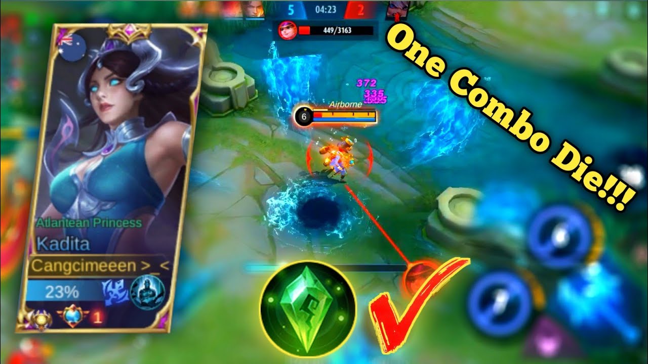 KADITA BEST BUILD 2022 ONE COMBO AUTO DIE GAMEPLAY KADITA MYTICH