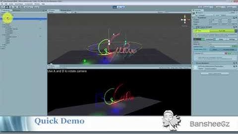 BG Curve v.1.1 Demo (Free Bezier spline editor for Unity 3D)
