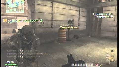 MW3 funny tripple kill- Explosive decoy