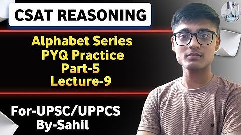 CSAT Reasoning: Alphabet Series ✨⁉️ PYQ Practice ✨ #upsc #csat #reasoning 