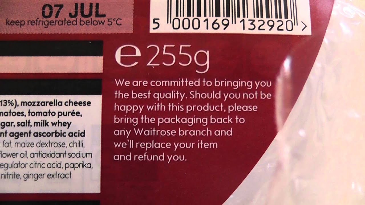 Waitrose Pepperoni Pizza With Stupid Hidden Cooking Instructions Pt1of2 waitrose-pepperoni-pizza-with-stupid-hidden-cooking-instructions-pt1of2