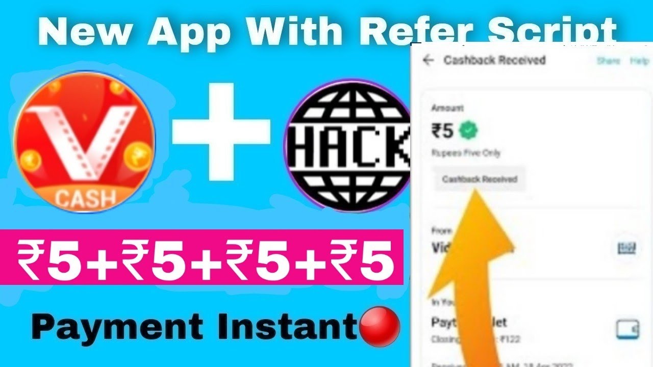 🤑New Earning App With Script | New Khatarnak Script | Vidmate cash 💸 Coin Adder Script | payment pro