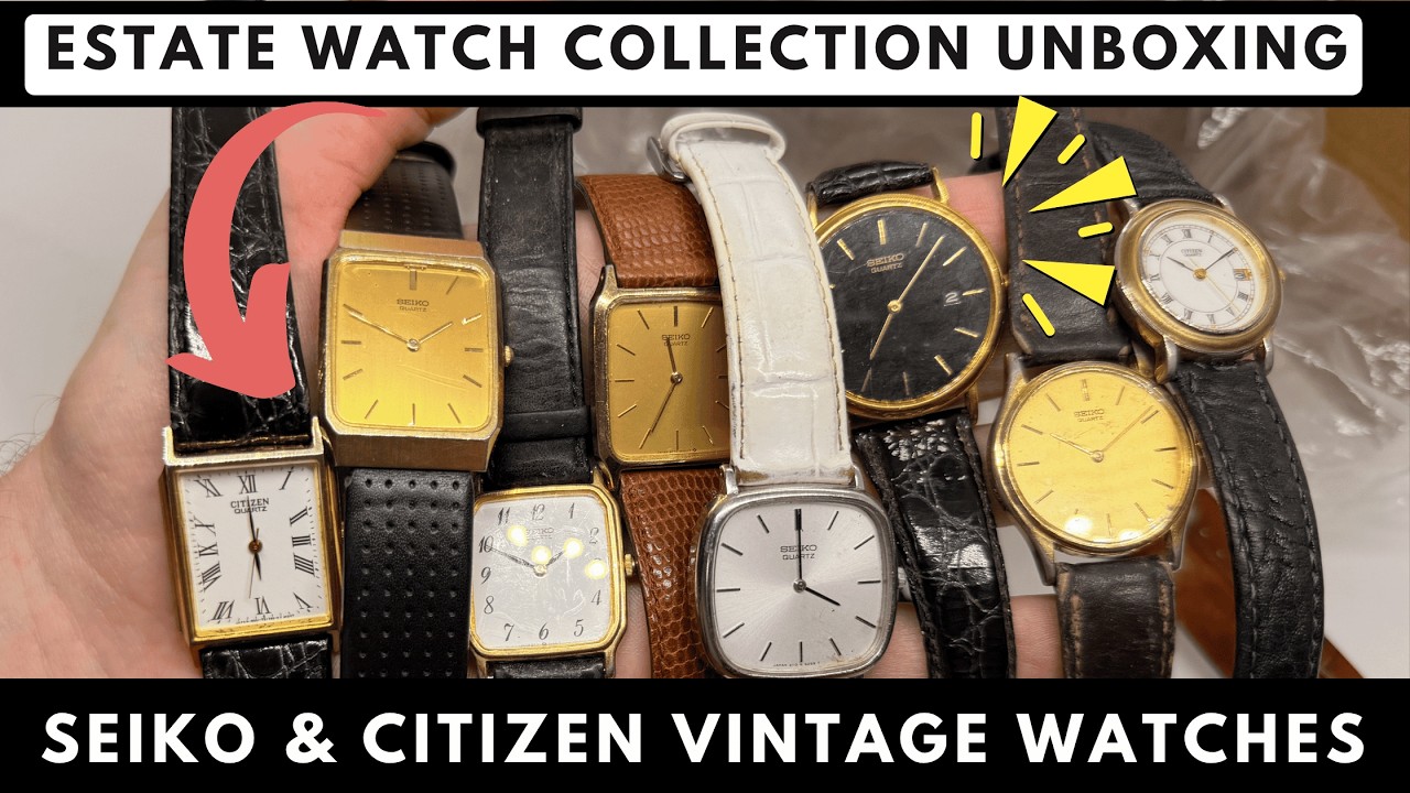 Seiko & Citizen Vintage Watch Collection Unboxing | 80s & 90s