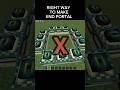 Right Way To Make End Portal In Minecraft Shorts Minecraft
