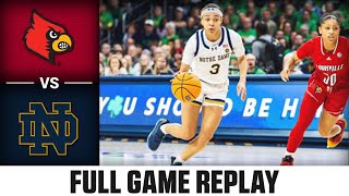 Louisville vs. Notre Dame Full Game Replay | 2023-24 ACC Women's Basketball