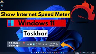 How to Show Internet Speed on Taskbar in Windows 11 | Internet Speed Meter For PC Windows 11 screenshot 4