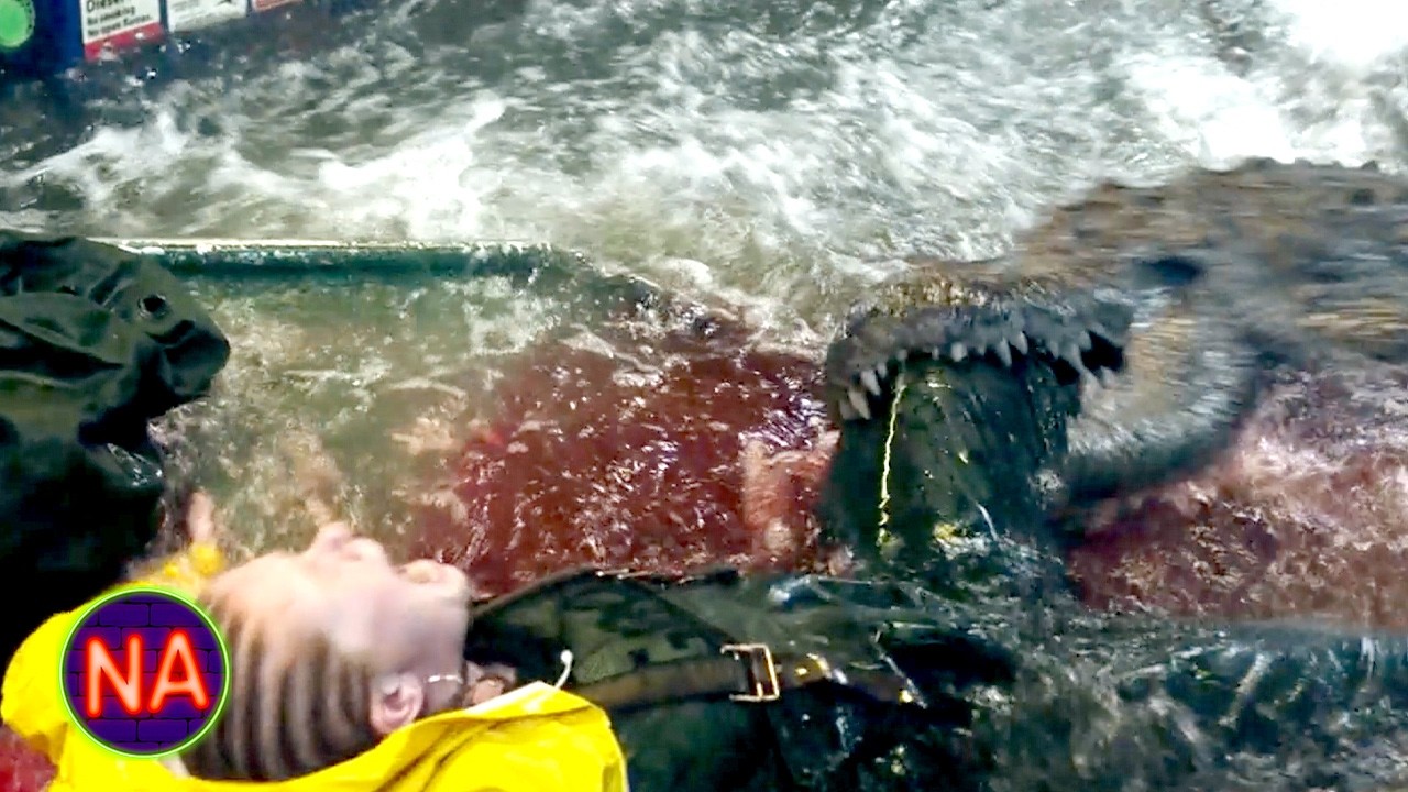 ⁣Alligator Munches on Hurricane Looters | Crawl (2019)