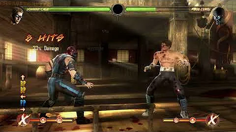 Mortal Kombat 9 Johnny Cage Trying To Find New Combos