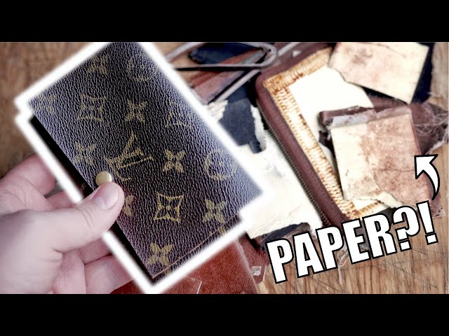 Preserving the memory of a father - built a Louis Vuitton Minimal Wallet  from his 30 year old LV Multiple Wallet : r/Leathercraft