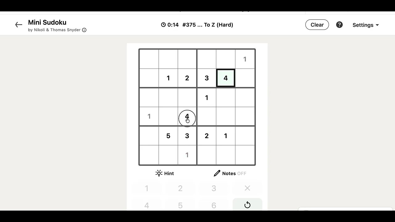LinkedIn Mini-Sudoku Answer Today | 21 August 2026 - Puzzle #375