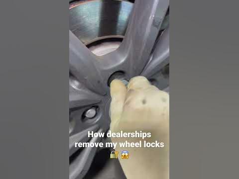 How to remove wheel lock without key 😱 - YouTube