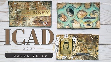 ICAD Days 28-30 | #Icad2024 #indexcardaday #mixedmedia