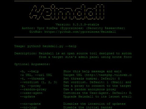 Heimdall - Latest Admin Panel Finder