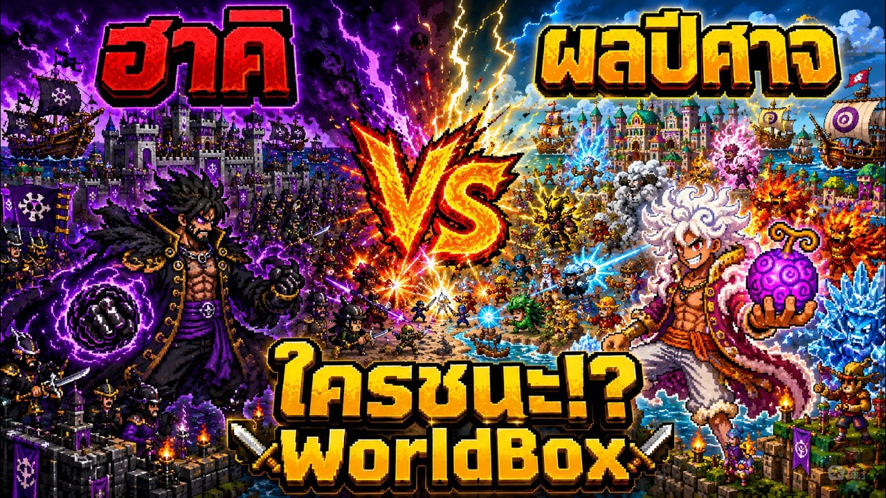 อาณาจักรผู้ใช้ฮาคิ VS อาณาจักรผู้ใช้ผลปีศาจ ใครจะชนะ!? | WorldBox