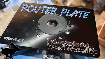 Router plate install w/ flush trim bit