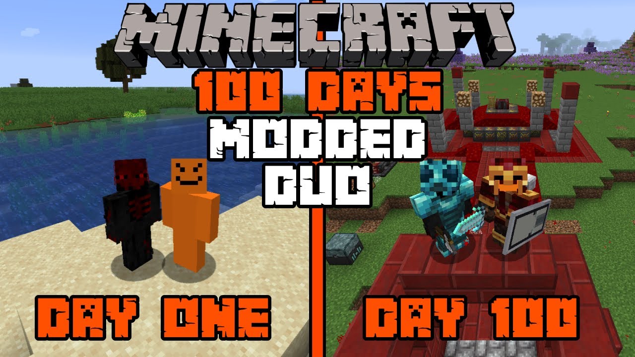 Minecraft 100 days MODDED DUO - YouTube