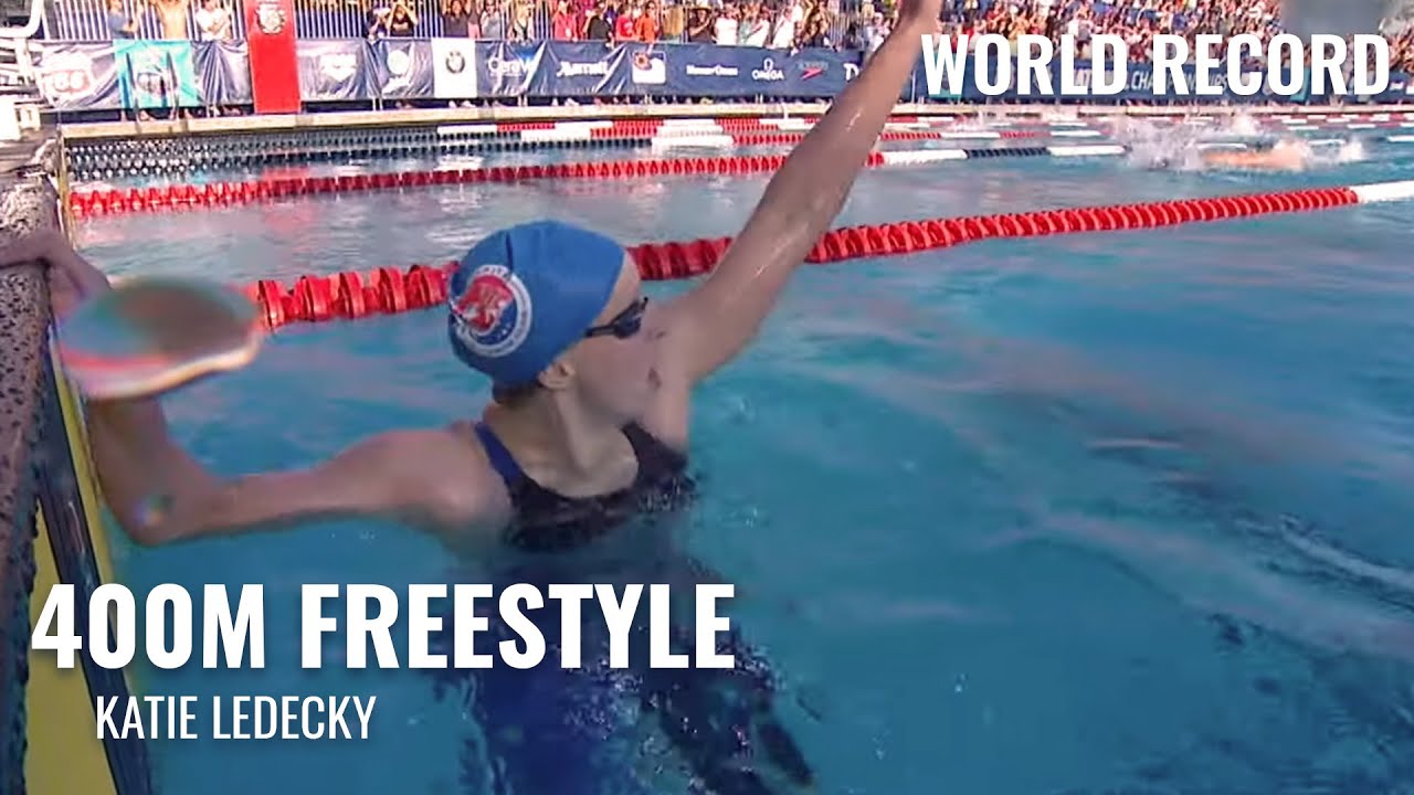 Katie Ledecky sets 400 free meet record in worlds prelims