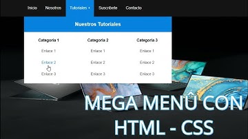 Cómo hacer un Mega Menú con Html y Css | Desarrollo Web 2020