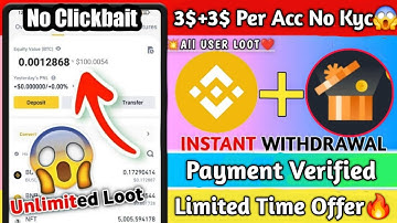 😱3$ + 3$ Instant Wallet Offer😱- New Crypto Loot Today | Instant Payment Loot Wallet.Com Guide 🤩🔥🔥