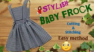 Stylish and new design Baby frock cutting and stitching full tutorial // by simple cutting