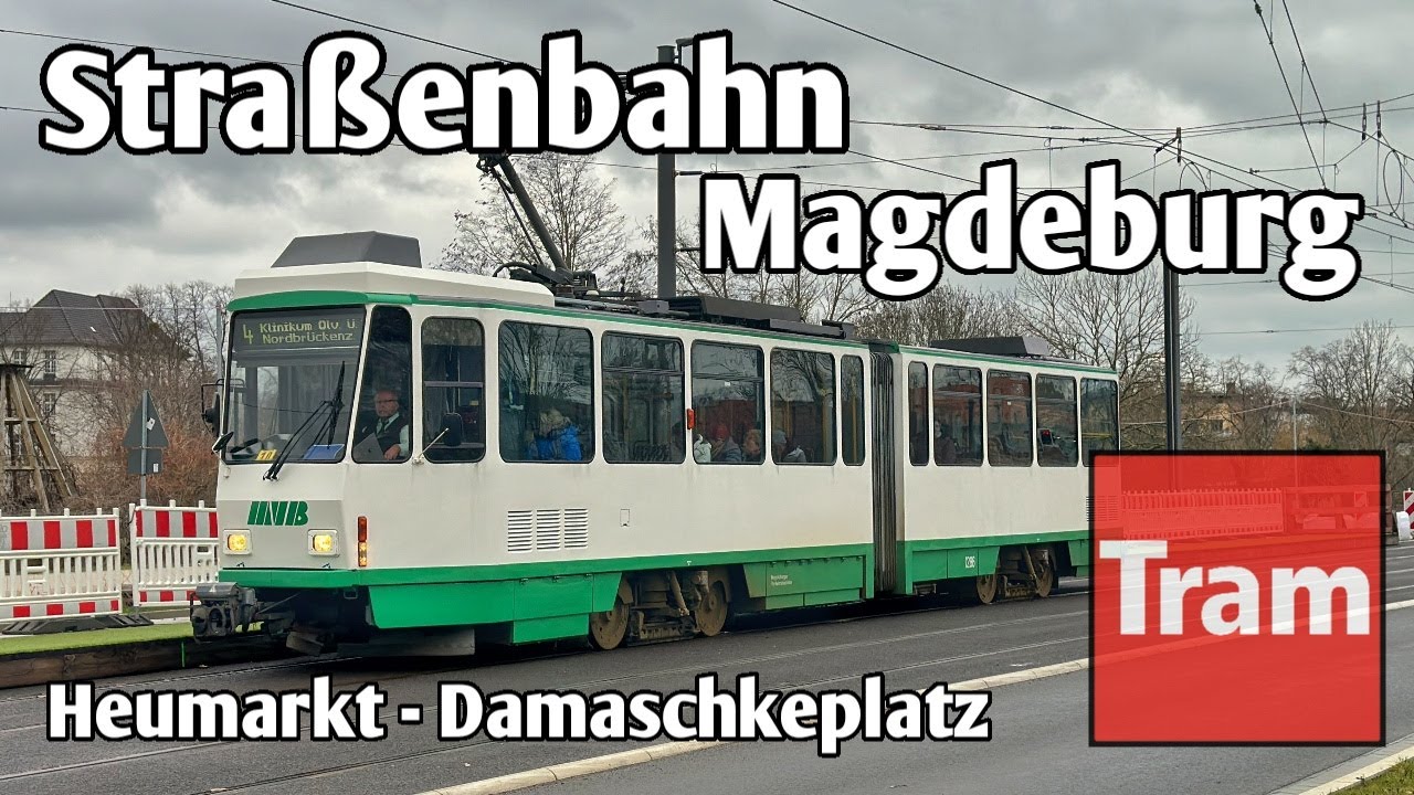 Straßenbahn Magdeburg - Baustellen Heumarkt & Citytunnel | MVB 2023