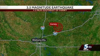 Another big earthquake shakes Carney day after series of quakes